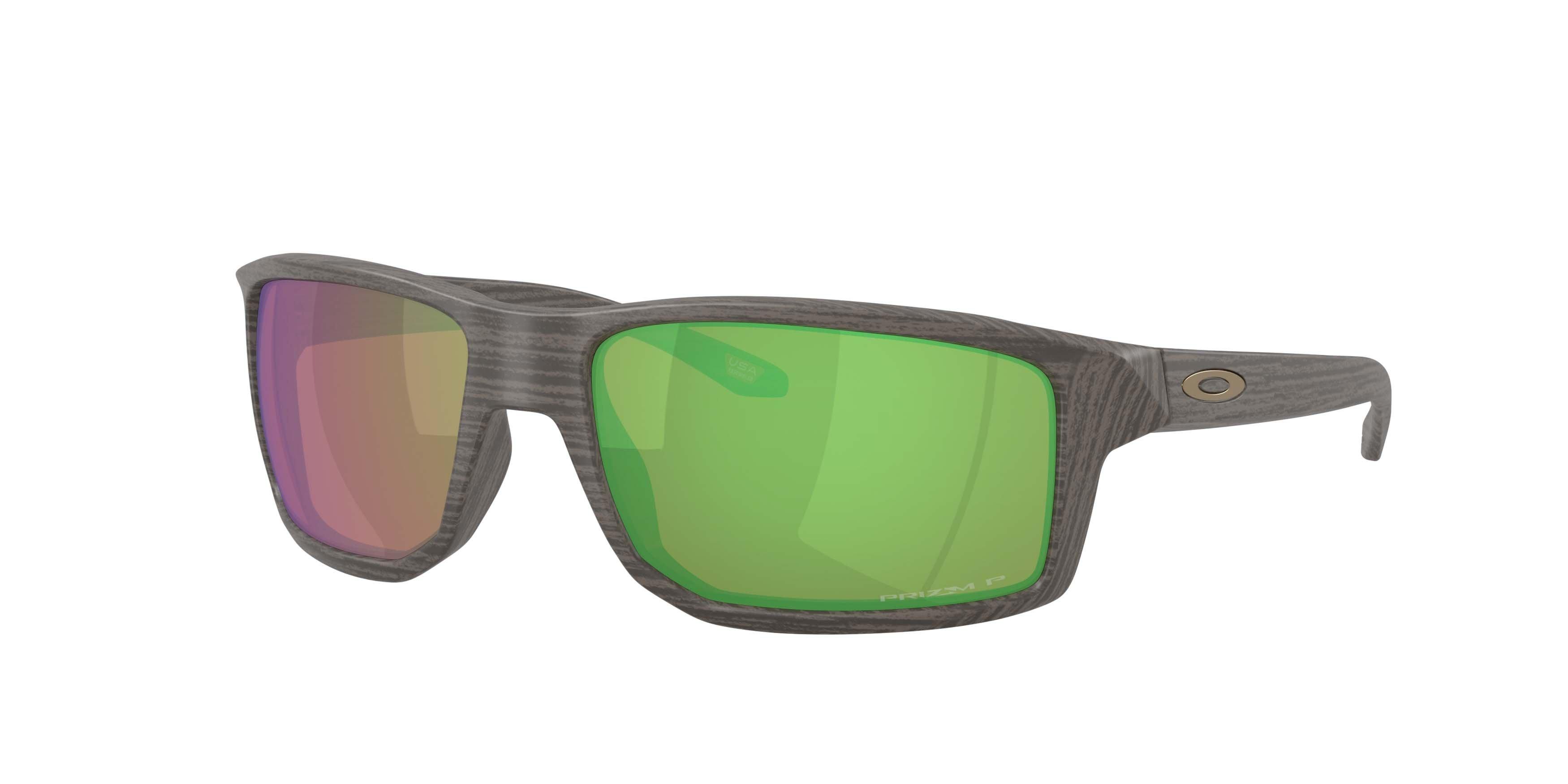 Oakley Gibston Prizm Shallow Water Polarized Sunglasses - Woodgrain - BROWN